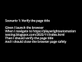 Task1 Write Script to Verify Page Title and URL BDD Scenario