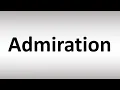Admiration Pronunciation
