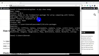 Check if NumPy is Installed and Find Your NumPy Version