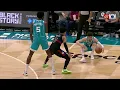 LaMelo Ball falls awkwardly exits game with an apparent non-contact right leg injury