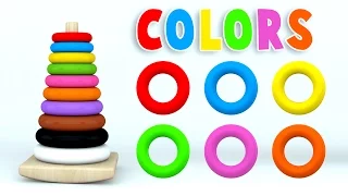 Learn Colors with Color Stack Rings and More Colours s for Children
