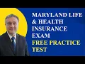 Maryland Life Health Insurance Exam Practice Test Part 1