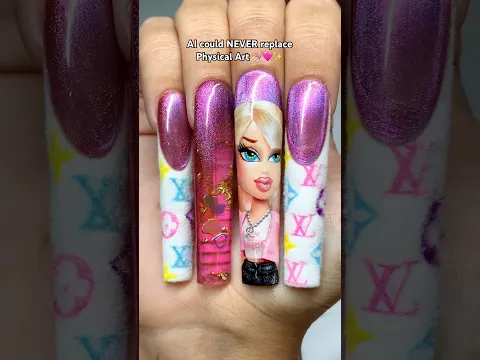 BRATZ Fluffy Dream Nails!💅🏼😍 #nails #nailartist #bratz