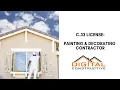 How To Get a C-33 Painting License - Complete Step By Step California Contractor Licensing Roadmap