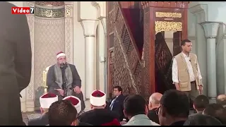 وزير الأوقاف يؤدى صلاة الجمعة من مسجد سيدى عبدالرحيم القنائى 
