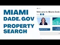 Miamidade gov Property Search - Website Review