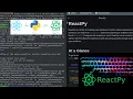 ReactPy Building Components and a Todo App with React and Python Without Javascript