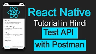 React Native tutorial in Hindi Test API with Postman