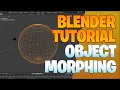 From sphere to cube morphing technique Blender Tutorial