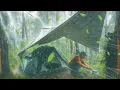 Download Lagu BRUTAL STORM‼️SURVIVE BY BUILDING A TENT DURING HEAVY RAIN, LIGHTNING STORMS AND WIND STORMS⛈️