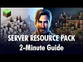 Ep53 Minecraft Server Resource Pack Tutorial In 2 Minutes