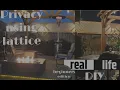 Lattice Privacy DIY - Simple and cheap