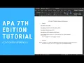 Citations References in APA Style 7th Edition Tutorial