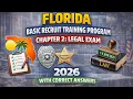 Florida Basic Recruit Training Program Chapter 2 Legal exam 2026 with correct answers