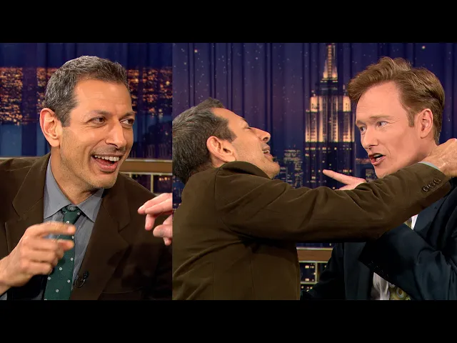 Video: Jeff Goldblum Gets Aroused During Haircuts | Late Night with Conan O’Brien