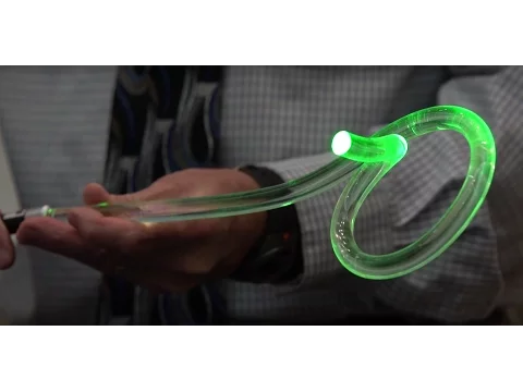 Total Internal Reflection in Optical Fibres