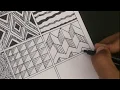 15 Zentangle Patterns Part 1 pop art Tutorials