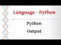 Language Tamil - Python Basics