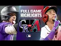 ROCKIES vs D-BACKS Full Game Highlights August 12 2026 MLB Season