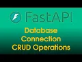 FastAPI Tutorial Database Connection CRUD Operations Part 26