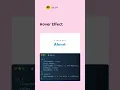 HTML CSS Text Hover Effect