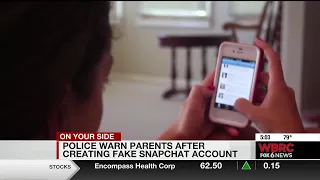 Police Warn Parents After Creating Fake Snapchat Account 