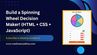 Build a Spinning Wheel App with JavaScript Beginner-Friendly Tutorial