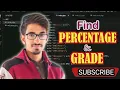 For finding percentage and grade in PHP Coding Flix