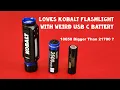 Lowes Kobalt Flashlight With Weird USB C Battery