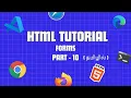 HTML Forms Explained in Tamil Form Tag Input Types