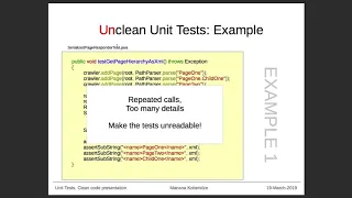 unit tests - presentation