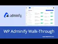WP Adminify Walk-Through