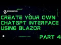 Create your own ChatGPT interface using Blazor - Step By Step Part 4