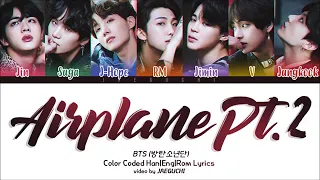 BTS 방탄소년단 AIRPLANE PT 2 Color Coded Lyrics Eng Rom Han 