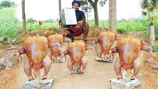 ASMR - BUCKET CHICKEN 2 0  Original Bucket Chicken Recipe  Village Style Cooking