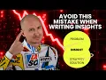 Avoid THIS Mistake With Insights 3 Step Solution