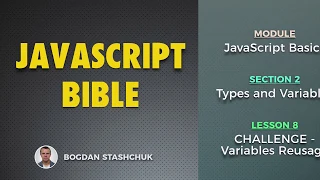 08 CHALLENGE - Variables Reusage JAVASCRIPT BASICS