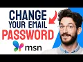 How to CHANGE Your MSN Email Password Step by Step