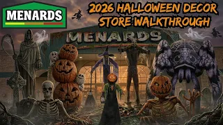 Menards NEW 2026 Halloween Decor Store Walkthrough Animatronics Props Tour