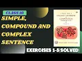 Simple Compound Complex Sentences English Grammar Class 10 PSEB Class 12 solved exercises