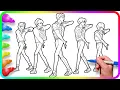 KPop Demon Hunters Coloring Pages - Saja Boys Dance Satisfying Coloring Kpop Characters