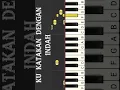 Ku Katakan Dengan Indah - Piano Cover Tutorial #shorts