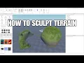 HOW TO SCULPT TERRAIN 2025 ROBLOX STUDIO TUTORIAL WORKING