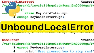 UnboundLocalError Python Tutorial