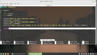 Learn C for Linux Users Taking Inputs from the User