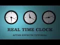Real time Clock animation in After Effects