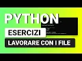 Exercises working with Files - PYTHON EXERCISES with Solution for Beginners