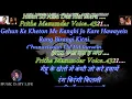Aisa Des Hai Mera, Dharti Sunehri Ambar Neela - Full Karaoke With Scrolling Lyrics Eng & हिंदी