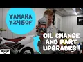Yamaha YZ450F Oil Change and Updates