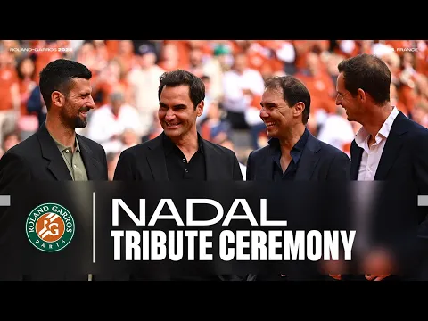 Rafael Nadal tribute ceremony | Roland-Garros 2025 - YouTube thumbnail